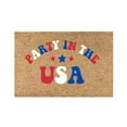 thumbnail image 1 of Door Mat Durable Doormats American Stars Patriotic Coir Doormat with Heavy-Duty 4th of July Patriotic Door Mat Sale Clearance Independence Day Floor Rug for Indooor Outdoor Hello, Summer 16x24 In, 1 of 3
