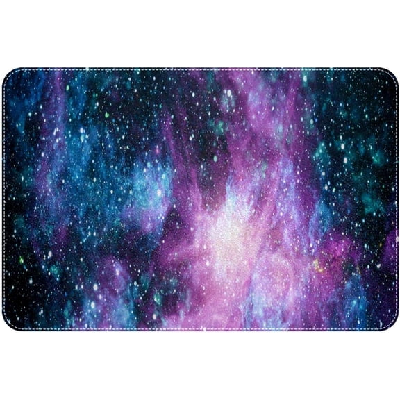Door Mat Galaxy Starry Sky Space Entrance Way Rugs Doormats Soft Non-Slip Bath Rugs Floor Mats for Home Kitchen Bathroom Gift for Women Men 16x24 Inch