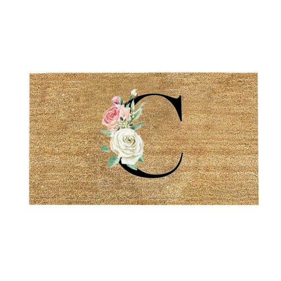 Door Mat Indoor Entrance Summer Outdoor Decor Welcome Mat Initial Door Mat Indoor Mats for Front Door Entry Deals Front Door Mats Outdoor for Front Porch, Outdoor and Indoor Uses, Home Decor 16x24IN