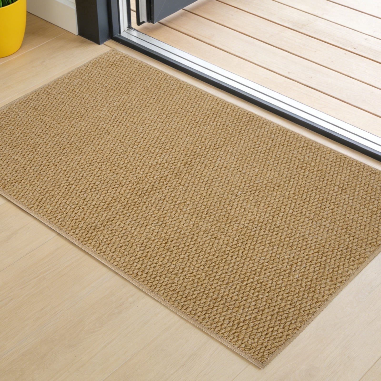 Door Mat Indoor Outdoor, 20" x 32" Dirt Trapper Doormat, Non-Slip ...