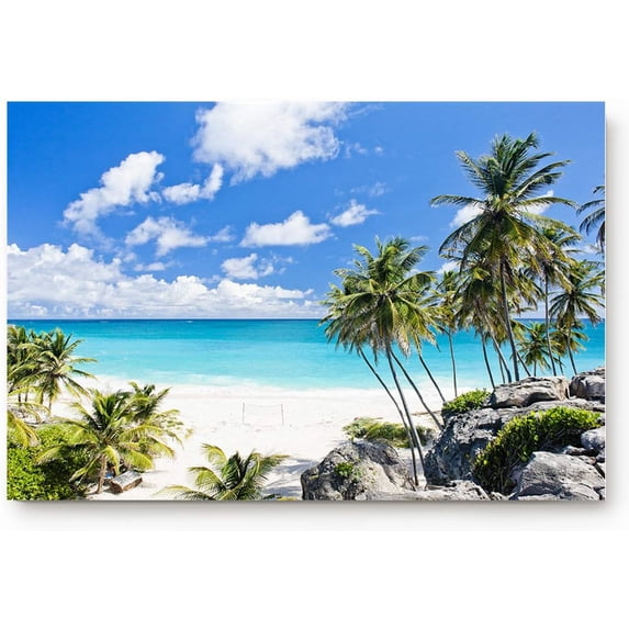 Door Mat Indoor/Outdoor Non Slip Entrance Front Doormat Area Rugs,Quiet Tropical Beach and Forest Waterproof Absorb Bathroom/Kitchen Floor Mat Carpet Shoes Scraper16 x24