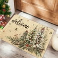 thumbnail image 1 of Door Mat Indoor Outdoor - Polyester Rug with Rubber Backing, Water and Dirt Absorbent, Washable and Durable Entryway Mat for Front Door, Kitchen, Patio, Garage, Laundry, 1 of 6