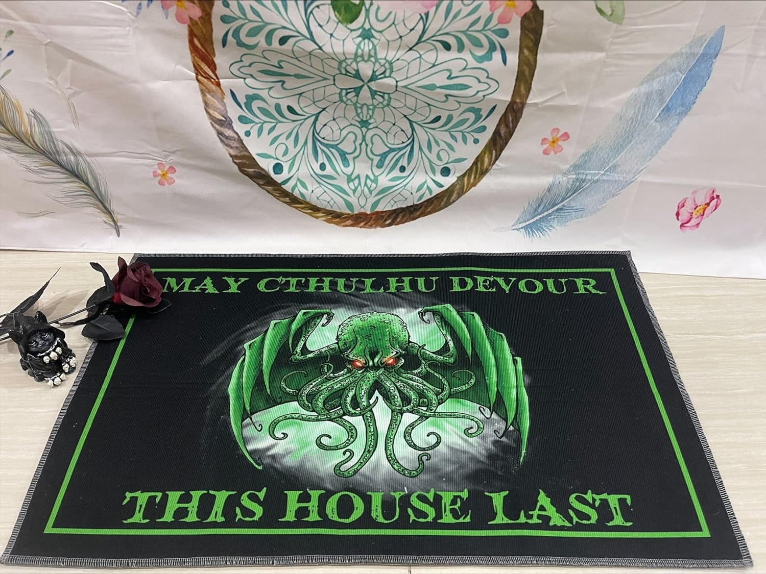 Door Mat May Cthulhu Devour This House Last Doormat - Welcome Mat ...