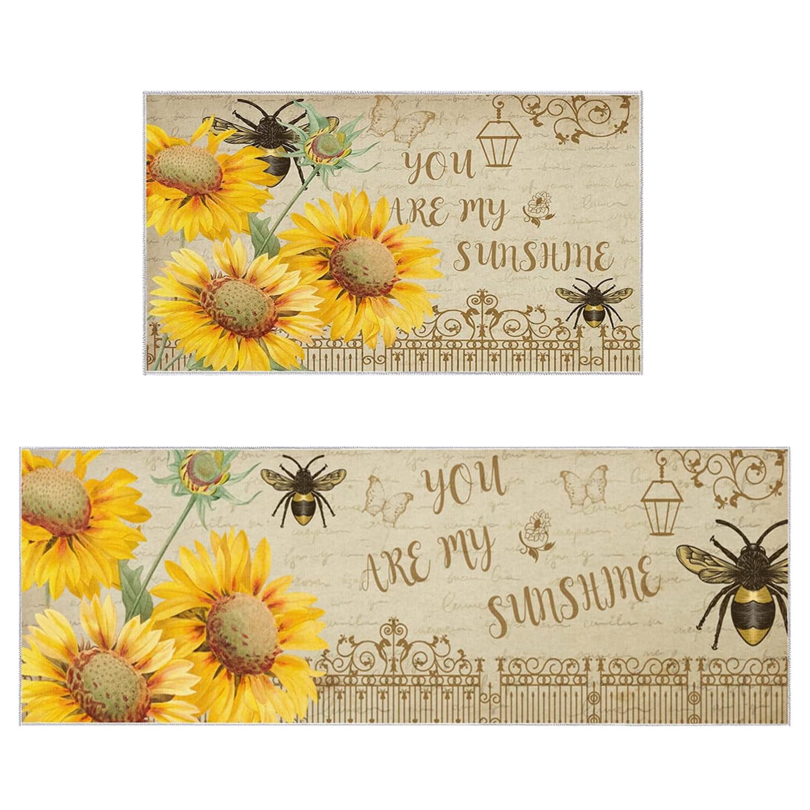 Door Mat Non 2 Piece Waterproof Rugs Indoor Hello Dog Rugs for Muddy