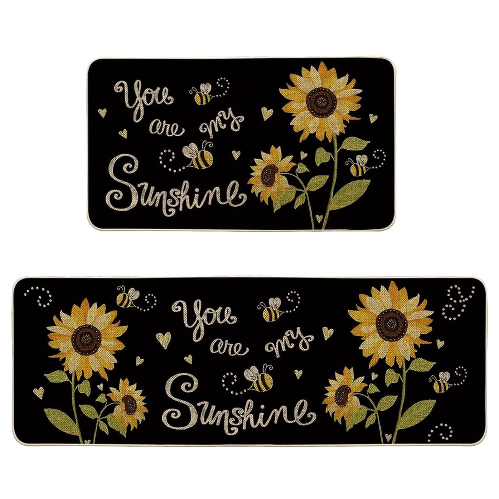 Door Mat Non 2 Piece Waterproof Rugs Indoor Hello Dog Rugs for Muddy