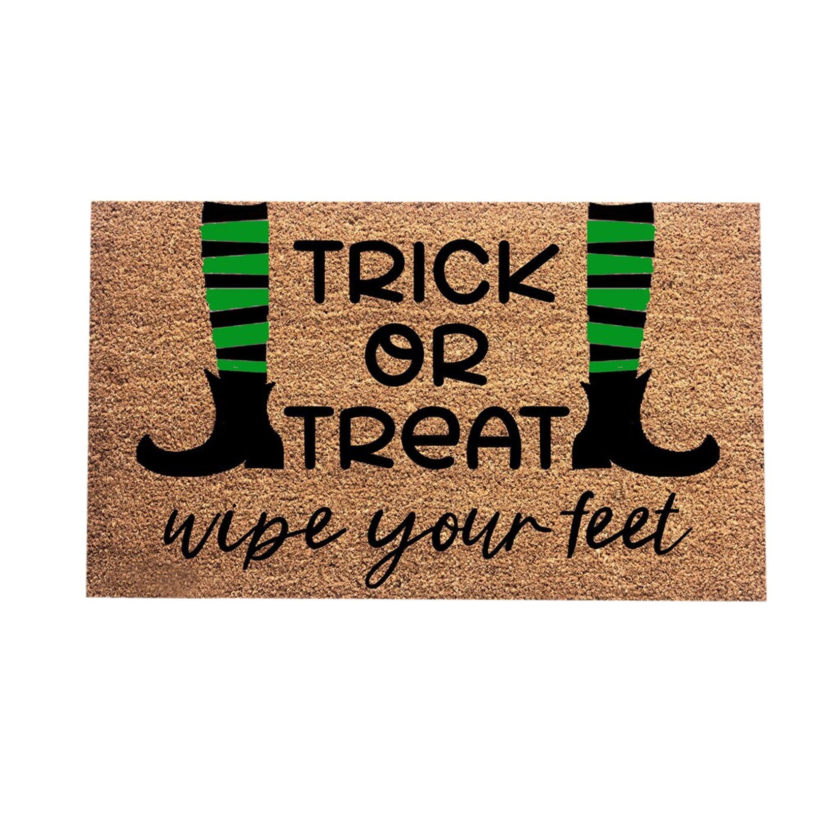 Door Mat Outside Entrance Doormat Trick Or Treating Cute Decor Wipe