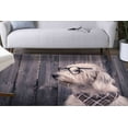 thumbnail image 1 of Door Mat Rug, Glasses Dog Rug, Lovely Animal Rugs, Area Rug, Dog Rug, Animal Rug, Bridesmaid Gift Rug, Thin Rug, Dining Room Rugs, Large Rug, 2'x3' - 60x90 cm, 1 of 8