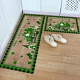thumbnail image 1 of Door Mat Saint Patricks Day Kitchen Rugs And Mats Set Of 2 Cushioned Anti Fatigue Kitchen Floor Mat Non Slip Waterproof Kitchen Rug Set Comfort Standing Mats, 1 of 6