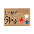 thumbnail image 1 of Door Mat Summer Door Mats American Stars Patriotic Durable Coir Doormat with Heavy-Duty 4th of July Door Mat Sale Clearance Independence Day Floor Rug for Indooor Outdoor 'Oh, My Stars' 16x24 In, 1 of 3