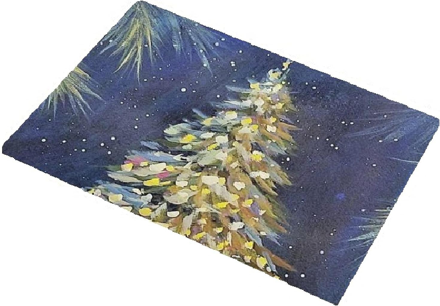 Door Mat Mat Christmas Tree Rug for Area Rugs for Bedroom