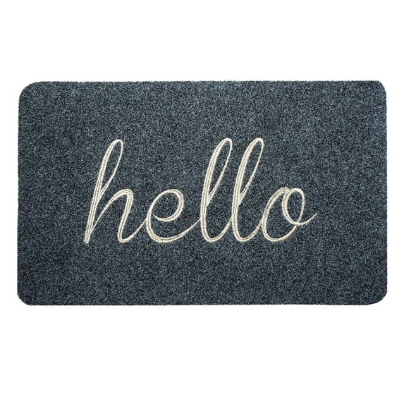 Door Mat, Welcome Hello Mat Front Floor Doormat Entry Rug for Outdoor Indoor Home Entrance Bathroom, 24"x36"