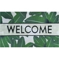 thumbnail image 1 of Door Mat, Welcome Mat 18x 30 Inch Front Door Mat Outdoors for Home Entrance Outdoors Mat for Outside Entry Way Doormat Entry Rugs, Heavy Duty Non Slip Rubber Back Low Profile, Green Leaves, 1 of 6