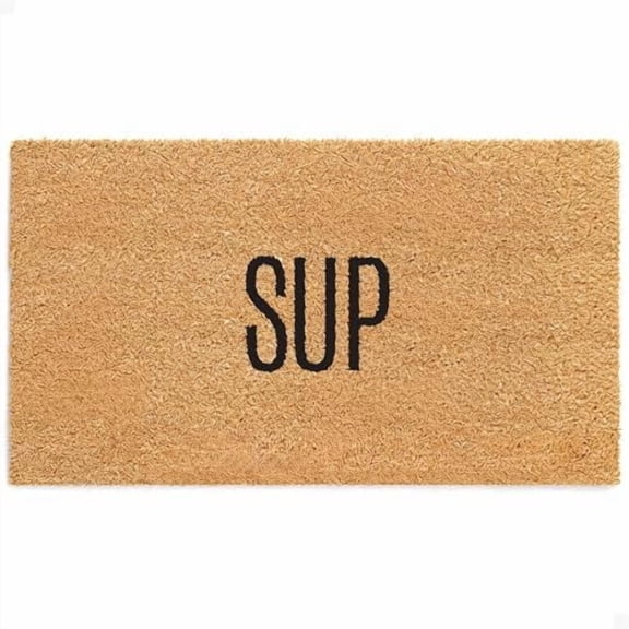 Door Mat - Welcome Mat for Front Door with Non-Slip Backing - Durable Coir Doormat - Perfect for Outside Entrance and Entryway Matt - Outdoor/Indoor - SUP - 17" x 30"