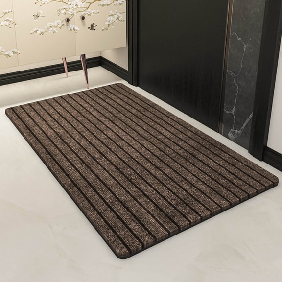 Door Mat for Household Entryway, Absorbent Carpet for Living Room and Kitchen, Non-Slip Floor Mat that Can Be Custom Cut