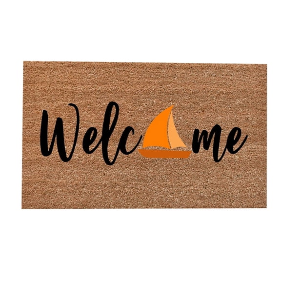 Door Mats Indoor Summer Outdoor Decor Funny Welcome Mats for Front Door Boat Beach Funny Cute Indoor Door Mats for Entryway Prime Outside Door Mat for Home Indoor Farmhouse Patio 16 x 24 Inch