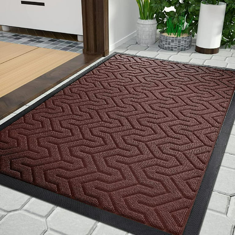 Stripes Designed Rubber Coir Anti-slip Doormat floor mats and door mats,  Easy-to-clean washable door mats for home, Durable doormats for entryways,  High-quality door mat selection suitable for indoor and outdoor use