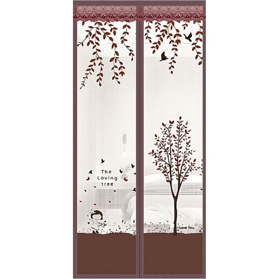 Door Mesh Screen with Magnet, Fly Hanging Temporary Magic Patio Heavy Duty Front Back Screen Magnetic Closure, Portable French Net for Door to Keep Bugs Out Doorway Curtain 35x83 in