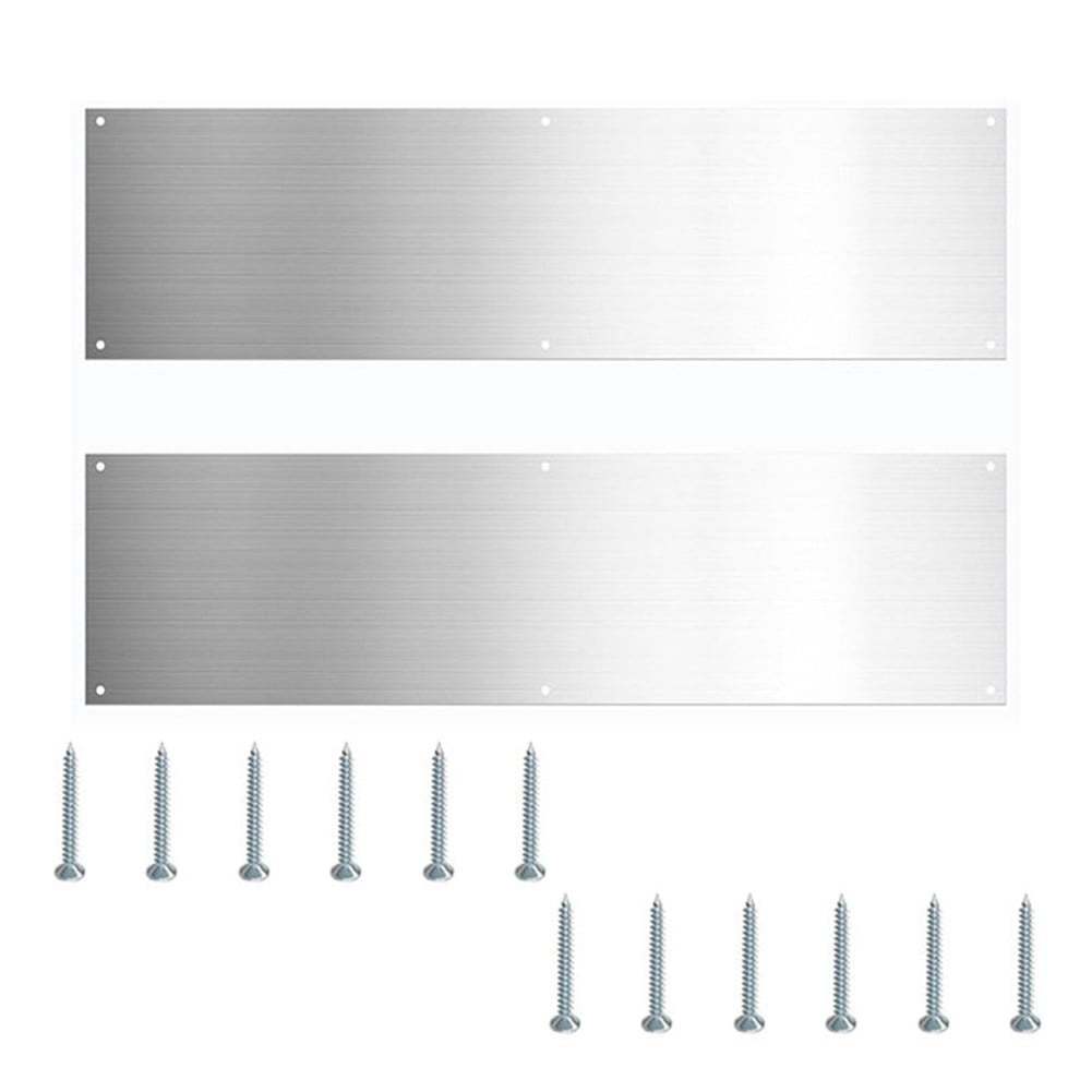 Door Metal Kick Plate 16 inches Aluminum Decorative Plates Protector