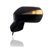Door Mirror - Compatible/Replacement for 09-11 Honda Civic Hybrid - Powered, Heated, With Signal Lamp, Primed Black - Left Hand - Driver - 76250SNRC02ZM