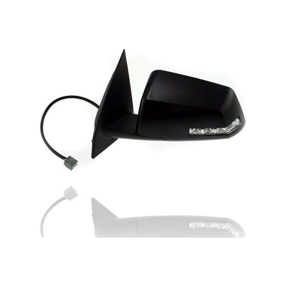 Door Mirror - Compatible/Replacement for '09-14 Chevrolet Traverse, 09-15 GMC Acadia - Powered, Heated, Manual-Folding, With Signal - Left Hand - Driver - 20879274