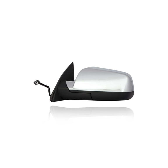 Door Mirror - Compatible/Replacement for '10-14 GMC Terrain, 10-15 Chevrolet Equinox LTZ - Heated With Memory, Without Blind Spot, Chrome - Left Hand - Driver - 22818267