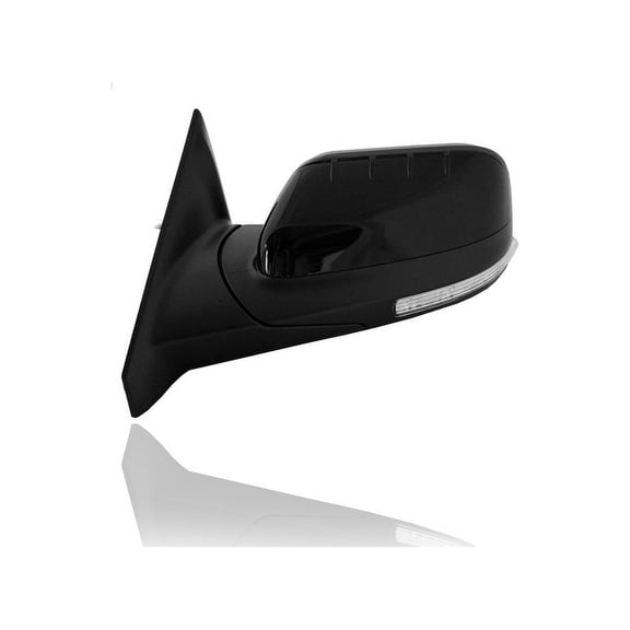Door Mirror Compatible/Replacement for '11-15 Ford Explorer Power-Folding, Heated With Signal/Puddle Lamp, Blind Spot, Convex/Spotter Glass, Without Memory, Black Left Hand Driver BB5Z17683TA