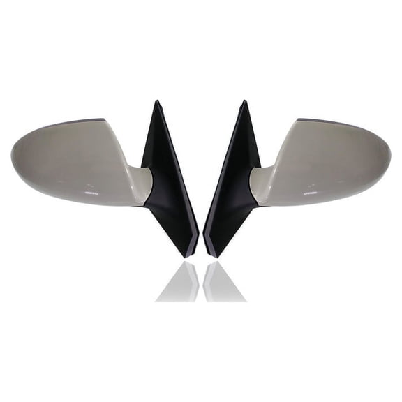 Door Mirror - Compatible/Replacement for '11-16 Kia Sportage Base/LX - Powered, Non-Heated Without Signal Lamp, Unpainted - Pair, Left Driver + Right Passenger Set - 876203W510, 876103W510