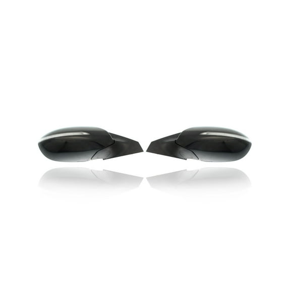 Door Mirror - Compatible/Replacement for '11-16 Kia Sportage EX - Power-Folding, Non-Heated With Signal Lamp, Unpainted - Pair, Left Driver + Right Passenger Set - 876203W555, 876103W555