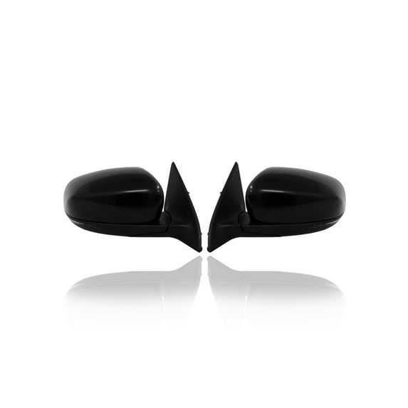 Door Mirror - Compatible/Replacement for '14-18 Jeep Cherokee - Heated With Signal/Puddle Lamp/Memory/Blind Spot, Unpainted - Pair, Left Driver + Right Passenger Set - 1VF40TZZAD, 1VF41TZZAD