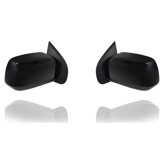 Door Mirror - Compatible/Replacement for '15-16 Chevrolet Colorado/GMC Canyon, 17-17 Canyon 1st Design - Non-Heated, Unpainted - Pair, Left Driver + Right Passenger Set - 23408237, 23408220