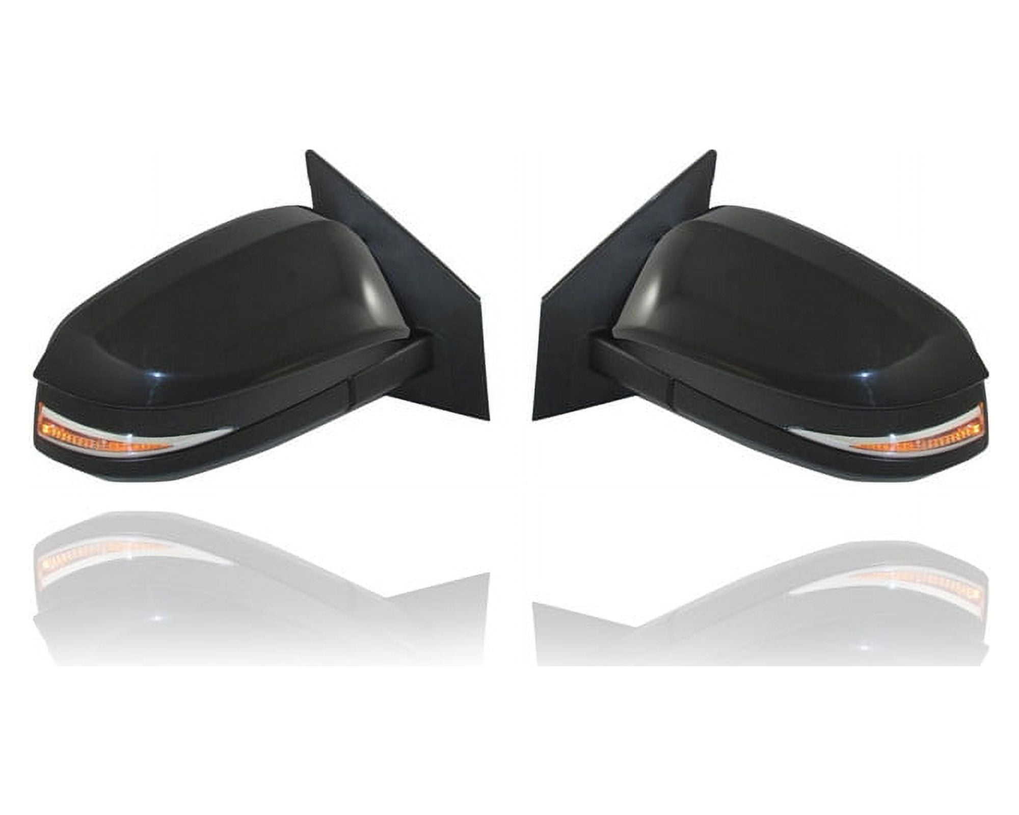 Door Mirror - Compatible/Replacement for '14-16 Kia Cadenza - Powered, Heated With Signal/Puddle Lamp ＆ Memory, Without Blind Spot, Unpainted - Left : Door Mirror Assembly Rear View Mirror Compatible with