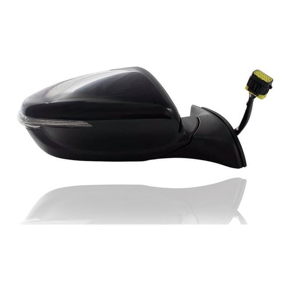 Door Mirror - Compatible/Replacement for '17-18 Kia Forte/5 Sedan/Hatchback LX/S/EX/SX - Power Folding, With Signal Lamp & Puddle Lamp, Without Blind Spot - Right Hand - Passenger - 87620B0030