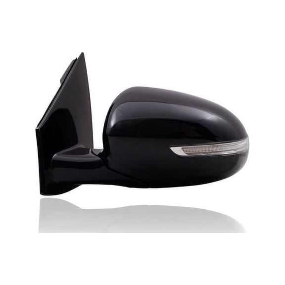 Door Mirror - Compatible/Replacement for '17-19 Kia Sportage EX - Power-Folding, Heated With Signal, Without Blindspot, Unpainted - Left Hand - Driver - 87610D9660