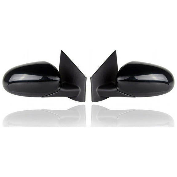 Door Mirror - Compatible/Replacement for '17-22 Kia Sportage-LX/S/EX - Powered, Manual-Folding, Heated Without Signal & Blind Spot, Unpainted - Pair, Set - 87620D9110, 87610D9110