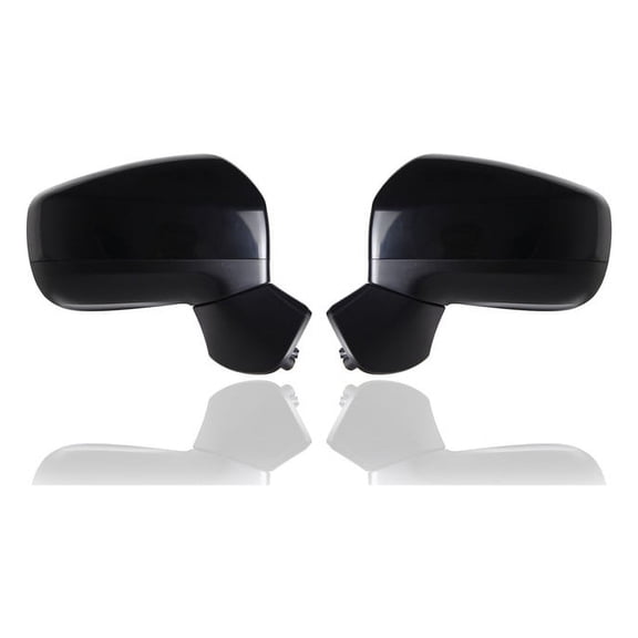 Door Mirror - Compatible/Replacement for '18-23 Subaru Crosstrek - Powered, Heated, With Cover, Without Blind Spot Detection, Unpainted - Pair, Set - 91036FL834, 91036FL824