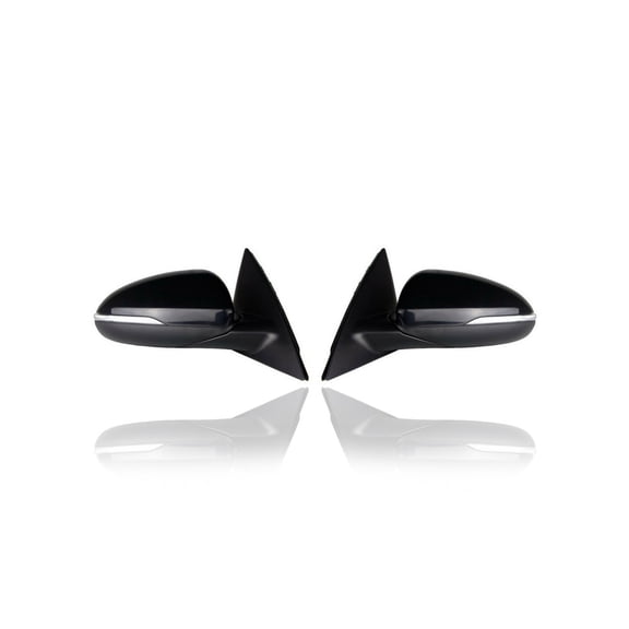 Door Mirror - Compatible/Replacement for '19-20 Kia Optima-LX/S/EX - Heated, Without Memory, With Blind Spot, Power-Folding - Pair, Left Driver + Right Passenger Set - 87620D5110, 87610D5110