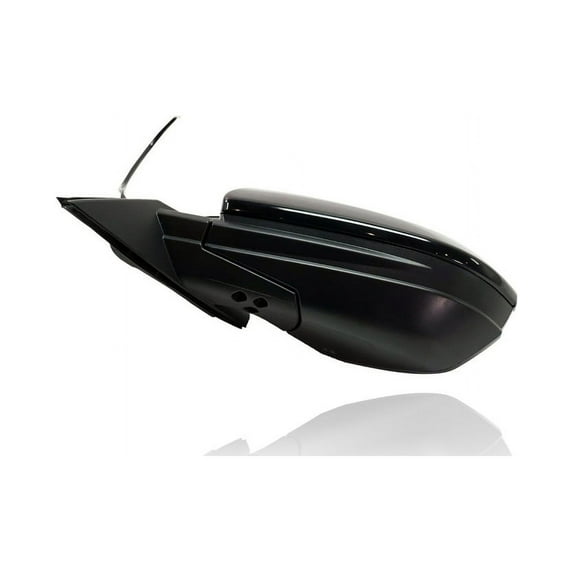 Door Mirror - Compatible/Replacement for '19-21 Honda Insight LX - Powered, Heated Without Side View Camera, Matte-Black Cover - Left Hand - Driver - 76258TXMA01ZA