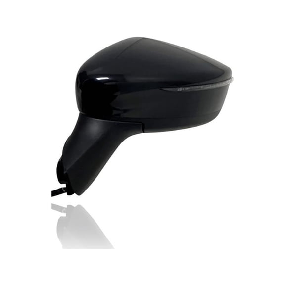 Door Mirror - Compatible/Replacement for '20-22 Nissan Versa SV - Powered, Heated With Signal Lamp & Blind Spot, Unpainted - Left Hand - Driver - 963025EE9A