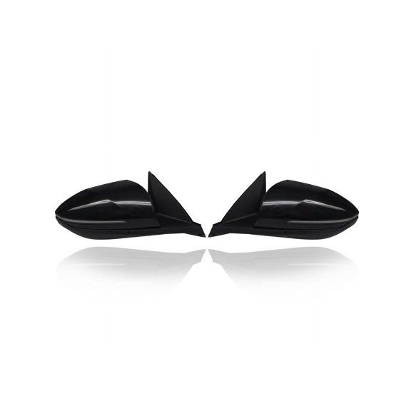 Door Mirror Compatible/Replacement for '22-24 Hyundai Santa Cruz/Tucson SEL/XRT/N-Line Heated With Signal Lamp/Blind Spot, Without Camera, Unpainted Pair, Left + Right Set 87620CW030, 87610CW030