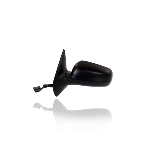 Door Mirror - Compatible/Replacement for '99-07 Volkswagen VW Golf/GTI, 99-05 Jetta Sedan - Powered, Heated With Clear Glass, Without Memory, Unpainted - Left Hand - Driver - 1J1857507D01C