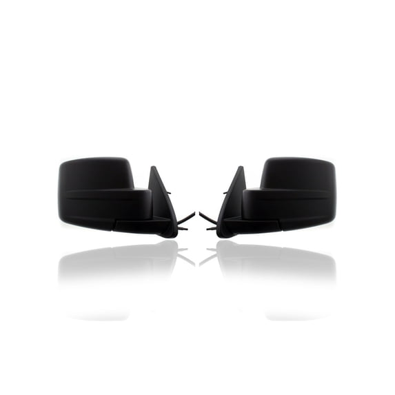 Door Mirror - Compatible/Replacement for '07-11 Dodge Nitro - Powered, Non-Heated - Pair, Left Driver + Right Passenger Set - 55157188AI, 55157189AI
