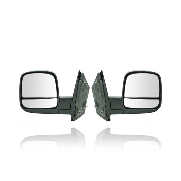 Door Mirror - Cooling Direct Fit/For 20838066; 20838065 08-20 Chevrolet Express GMC Savana - Pair, Both Left Hand Driver + Right Hand Passenger Set, Manual