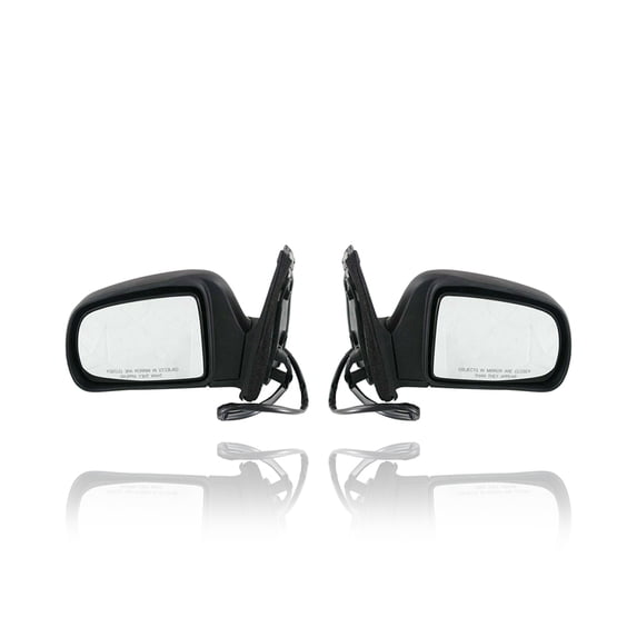 Door Mirror - Cooling Direct Fit/For 8791008061, 8794008061 98-03 Toyota Sienna Van - Power, Heated, Black Textured, Pair, Left Driver + Right Passenger Set