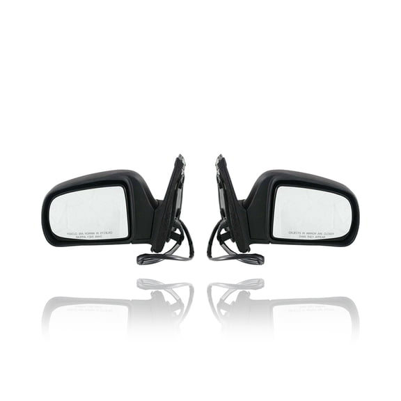 Door Mirror - Cooling Direct Fit/For 8791008061, 8794008061 98-03 Toyota Sienna Van - Power, Heated, Black Textured, Pair, Left Driver + Right Passenger Set