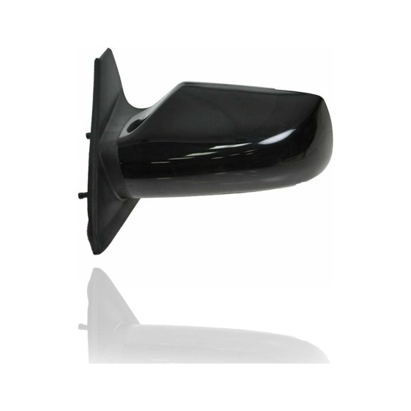 Door Mirror - Cooling Direct Fit/For 96302JB10E 08-13 Nissan Altima-Coupe 2.5L - Left Hand Driver, Power, Without Signal Lamp, Smooth Black