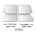 thumbnail image 1 of Door Mirror Glass Set 4 Piece - Compatible with 2015 - 2018 Chevy Silverado 2500 HD 2016 2017, 1 of 2