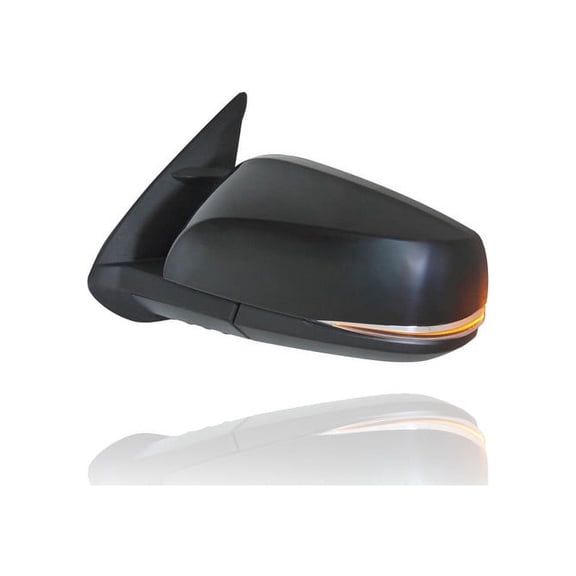 Door Mirror - Pacific Best Inc. Fit/For 16-22 Toyota Tacoma-TRD Sport/Offroad - Electric, Heated, Signal, Without Blind Spot Monitor, Primed, Black Cover - Left Hand - Driver - 8794004240