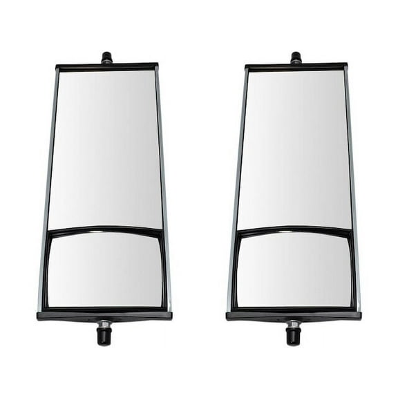 Door Mirror Set 2 Piece - Compatible with 1981 - 2004, 2007 Mack RD 1982 1983 1984 1985 1986 1987 1988 1989 1990 1991 1992 1993 1994 1995 1996 1997 1998 1999 2000 2001 2002 2003