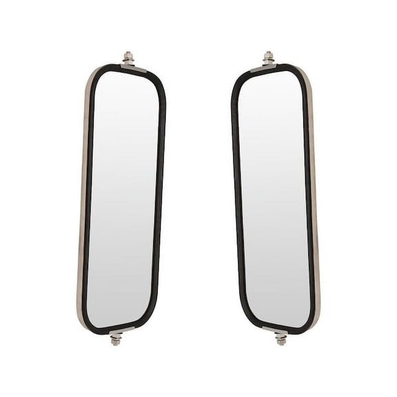 Door Mirror Set 2 Piece - Compatible with 1981 - 2004, 2007 Mack RD 1982 1983 1984 1985 1986 1987 1988 1989 1990 1991 1992 1993 1994 1995 1996 1997 1998 1999 2000 2001 2002 2003