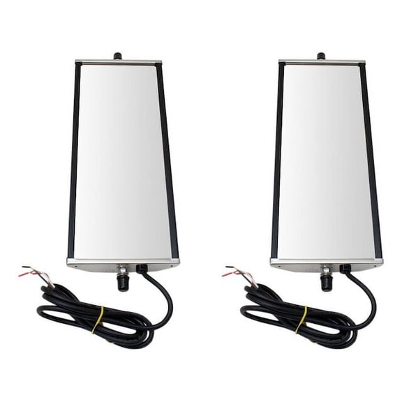 Door Mirror Set 2 Piece - Compatible with 1986 - 2007 Peterbilt 379 1987 1988 1989 1990 1991 1992 1993 1994 1995 1996 1997 1998 1999 2000 2001 2002 2003 2004 2005 2006